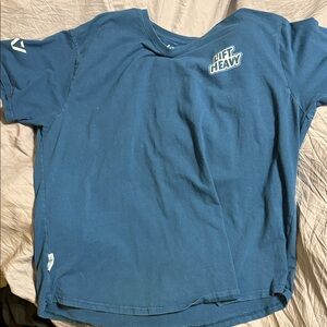 Lift Heavy Men's Blue Short Sleeve Tee